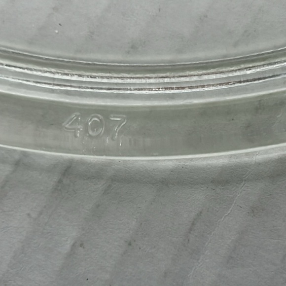 Pyrex Rodney Kent Starline 407 Glass Lid StarburstMid Century Modern Gold Star - Picture 11 of 11